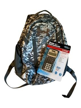 Under Armour Gray & Black Camo Backpack with Front Pocket